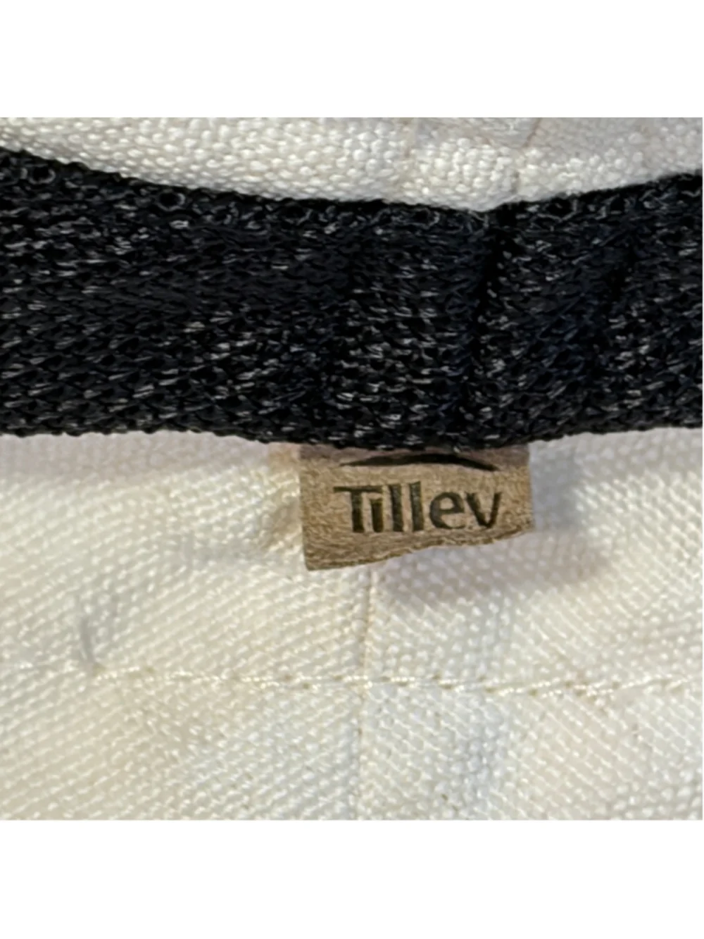 Tilley Charlotte Hemp Sun Hat Women's Size XL White Black TH8 Outdoors UPF